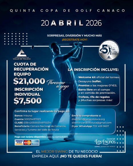 Inscripción Copa de Golf CANACO